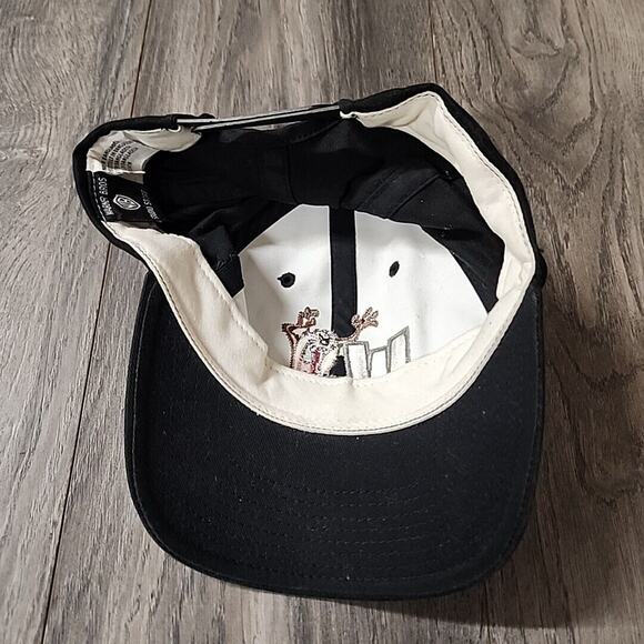Vintage 1999 TAZ Looney Tunes WB Snapback Hat Baseball Cap Black - Picture 5 of 7